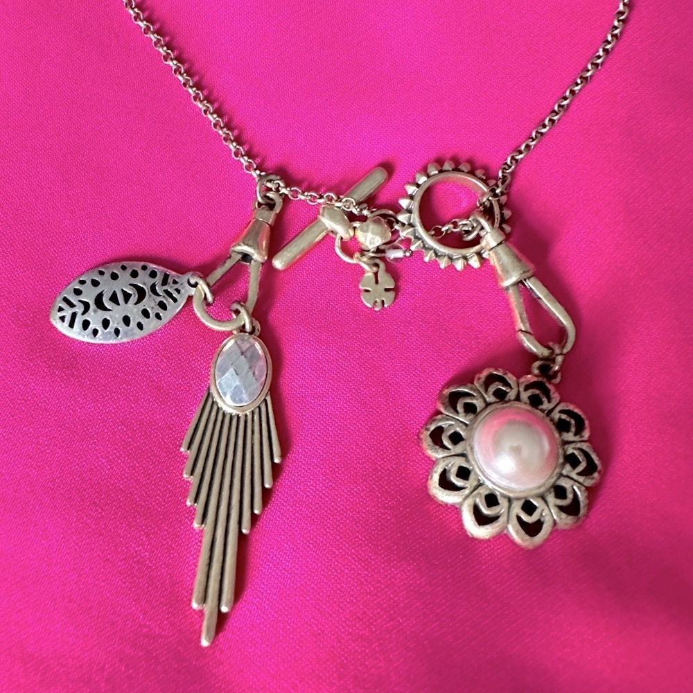 Lucky Brand Multi Charm Necklace